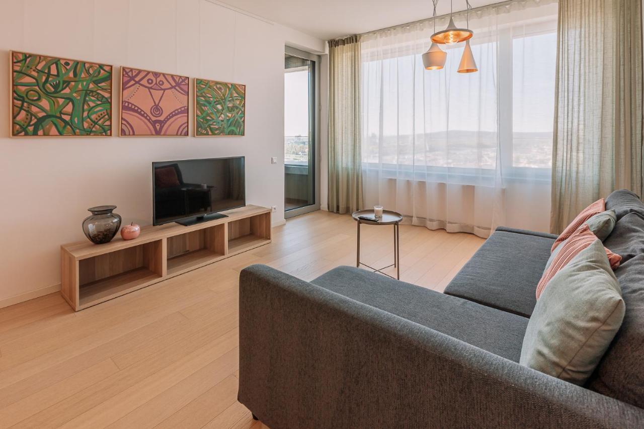 Skau Coral Residence In Sky Park 22 Floor 1Tower Panoramic View Free Parking Братислава Экстерьер фото